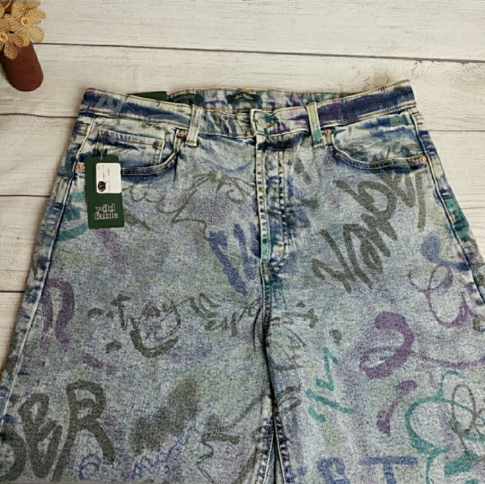 NWT Wild Fable Super‎ High Rise Straight Leg Jeans Women's Sz 14 (32 waist)